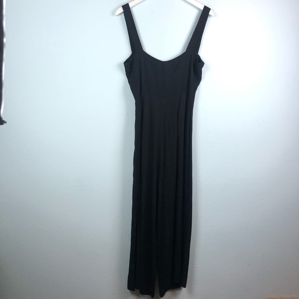 Reformation Della black button front jumpsuit - Picture 8 of 8